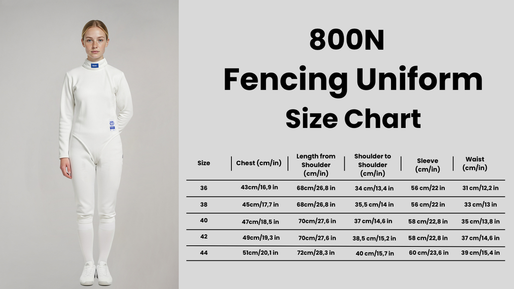 Women's 800N FIE Certified Fencing Uniform Set
