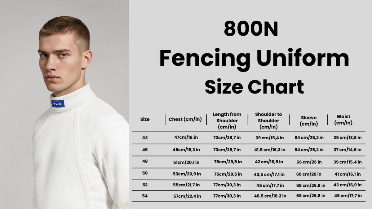 Men's 800N FIE Certified Fencing Uniform Set
