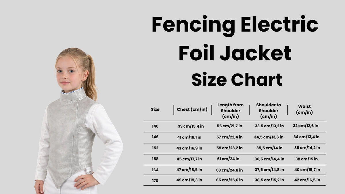 Fencing Electric Foil Girls Kids Jacket – Training & Competition