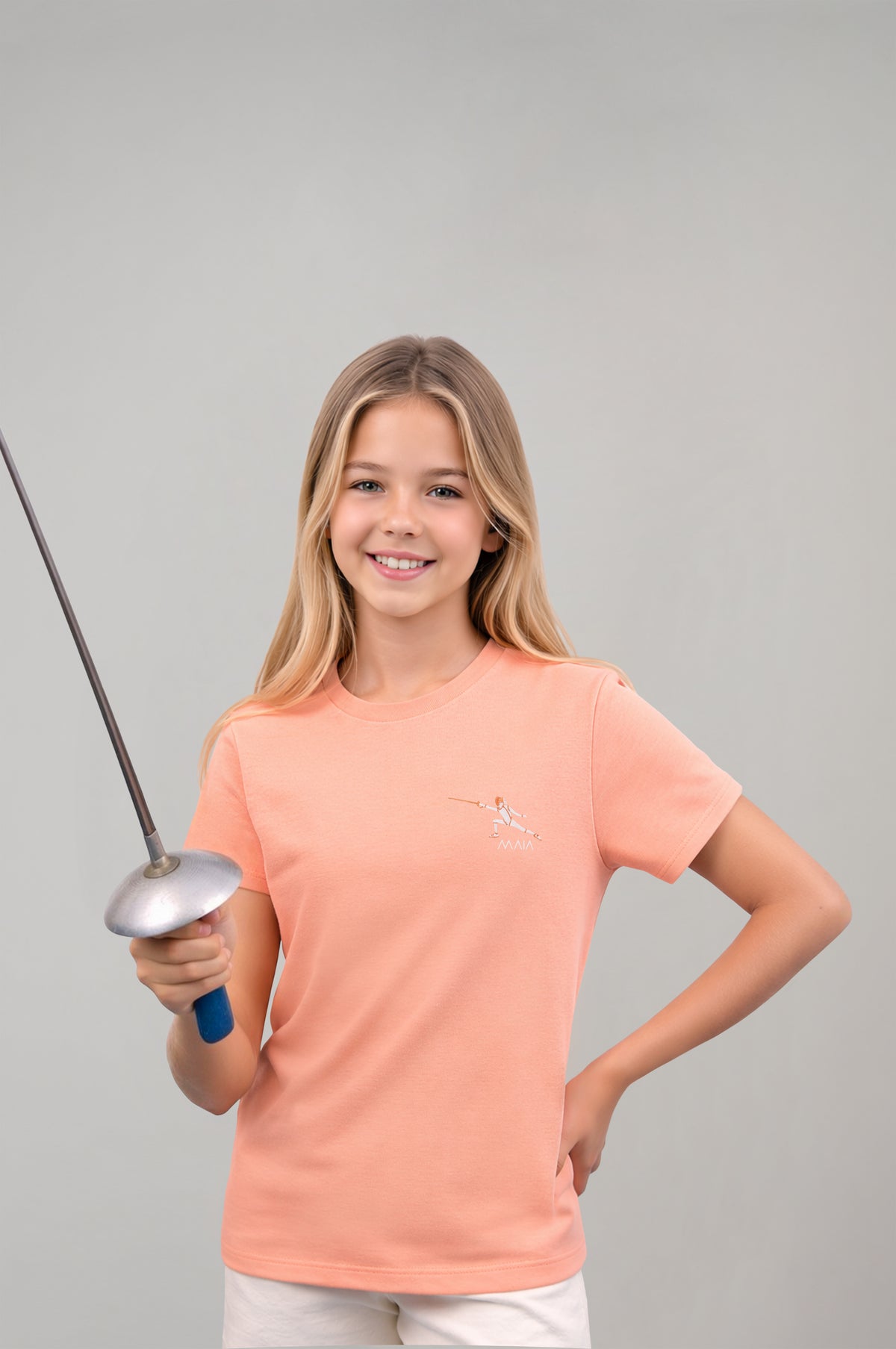 Girls’ Embroidered Fencing T-Shirt