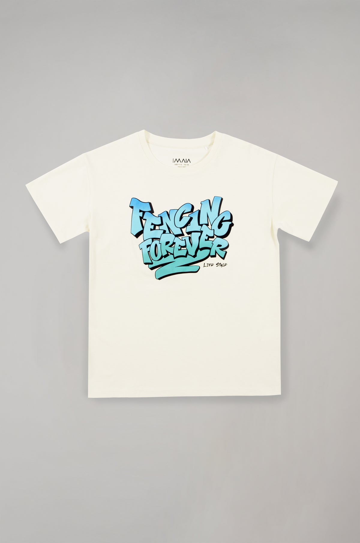 Boy's Ecru Fencing Forever Printed T-Shirt